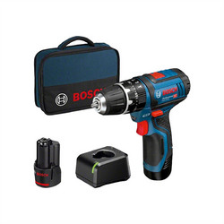 Bosch GSB 12V-15 Set 06019B690H Κρουστικό Δραπανοκατσάβιδο Μπαταρίας 12V 2x2Ah