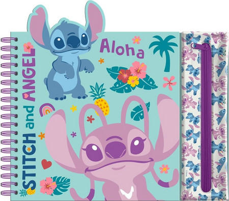 Disney Stitch Activity notebook with removable case