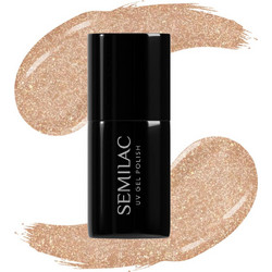 Semilac UV Hybrid 307 Golden Icing Glitter Ημιμόνιμο Βερνίκι Νυχιών 7ml