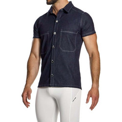 Modus Vivendi Ανδρικό Denim Shirt 11442 Blue