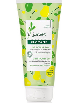 Klorane Junior Pear 2 In 1 Παιδικό Αφρόλουτρο σε Gel 200ml