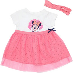 Φόρεμα με Κορδέλα White Pink Minnie 8030248