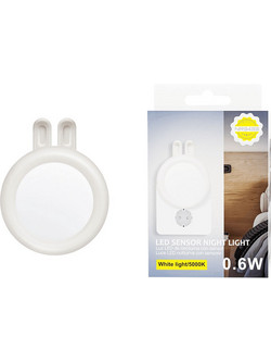 MTK ΦΩΤΑΚΙ ΝΥΚΤΟΣ LED ΜΕ ΑΙΣΘΗΤΗΡΑ 5000Κ 0.6W ΛΕΥΚΟ