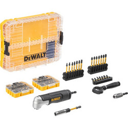 DEWALT ΣΕΤ ΚΑΣΕΤΙΝΑ ΜΕ ΜΥΤΕΣ & ΓΩΝΙΑΚΟ ΑΝΤΑΠΤΟΡΑ 80ΤΕΜ DT70775-QZ