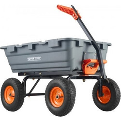 Καρότσι Κήπου VEVOR Poly Garden Dump Cart Βαρέως Τύπου Καρότσια και Βαγόνια 6,48 cu.ft 1200 lbs (544,31 kg)