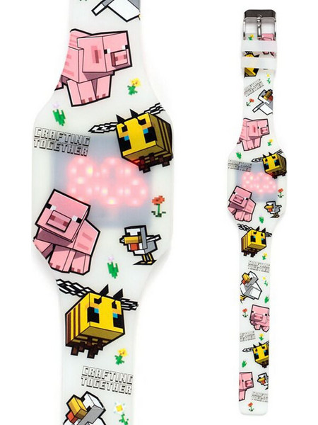 Puckator Minecraft Glow in the Dark Silicone Ψηφιακό Ρολόι