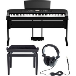 Yamaha DGX-670 Set Ηλεκτρικό Πιάνο Stage με 88 Βαρυκεντρισμένα Πλήκτρα Black