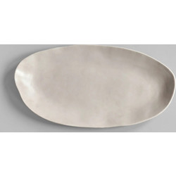 Πιατέλα Native Oval Tray, Big Κεραμικό Άσπρο Birch H4cm x W26cm x L50 cm 101 COPENHAGEN