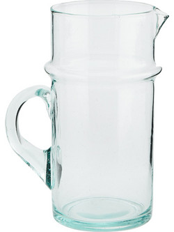Κανάτα γυάλινη Madam Stoltz Beldi Clear D:9,5x20 cm
