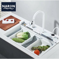 Naron NR-5521W Νεροχύτης Inox White