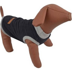 Woofmoda Μαύρο Fleece Μπλουζάκι 4XLarge