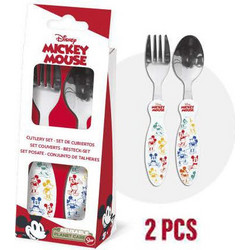 Stor Mickey Mouse True Original Σετ Βρεφικό Πιρούνι & Κουτάλι 12m+ Πολύχρωμο 2τμχ