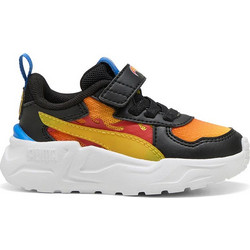 Puma Trinity Lite Hot Wheels Παιδικά Sneakers Μαύρα Πορτοκαλί 401408-01