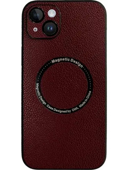 Vivid MagSafe Leather Case Purple (iPhone 14)
