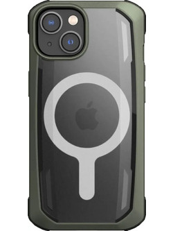 Raptic X-Doria Secure Case iPhone 14 Plus with MagSafe armored cover green - (Raptic Secure built for MagSafe for iPhone 14 Plus Moss Green)