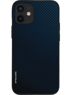 Sonique Carbon Series Back Cover Blue (iPhone 12 mini)