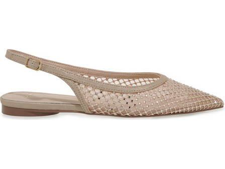 Γυναικείο Slingback Σε Χρώμα Πλατίνα Στρας EXE MIAMI-222 U47002221Z36
