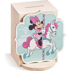 Ξύλινος Κουμπαράς Με Κοπτικό Minnie ΚΒ1124