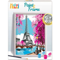 HappiHobbi Paint & Frame Paint by Numbers Spring Paris 12+ - As Company, as-1038-41022