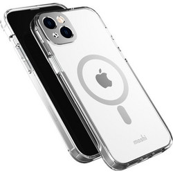 Moshi iGlaze Back Cover with MagSafe Silver (iPhone 14 Plus)