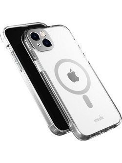 Moshi iGlaze Back Cover with MagSafe Silver (iPhone 14 Plus)