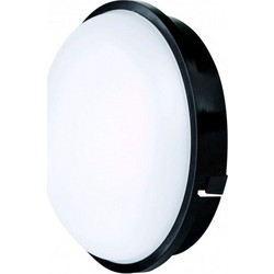 Avide Στεγανή Πλαφονιέρα Οροφής Στρογγυλό (Triton-R) IP65 20W Λευκό 4000K Μαύρο - 7267
