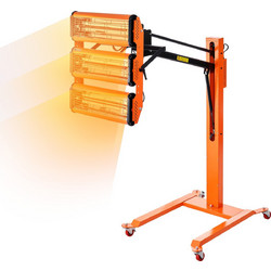 VEVOR 3300W Λάμπα σκλήρυνσης υπέρυθρης βαφής υψηλής ισχύος για αυτόματο στέγνωμα θέρμανση 1 πακέτο