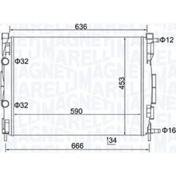 Magneti Marelli Ψυγείο, Ψύξη Κινητήρα - 350213153500