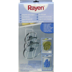 Rayen Κρεμαστή Πιατοθήκη Ντουλαπιού Μεταλλική σε Λευκό Χρώμα 39x20x10cm(6073)