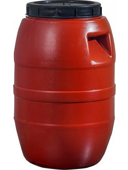 Stabplast Βαρέλι Πλαστικό Καφέ Στρόγγυλο 30lt