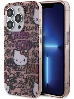 Hello Kitty IML Tags Graffiti case for iPhone 15 Pro - pink - (Hel000013-0)