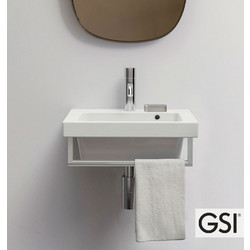 GSI Norm Κρεμαστός Νιπτήρας Μπάνιου Πορσελάνης 42x34cm Λευκός 8685-300