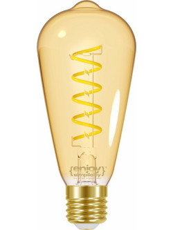 EL825202 | EL825202 | LED FILLAMENT SPIRAL AMBER|ST64 4.8W(32w) E27|2000k|350lm|enjoysimplicity(TM)