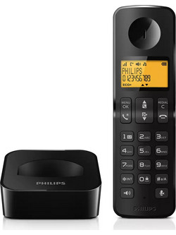 Philips D2601B-34 Ασύρματο Τηλέφωνο Μαύρο