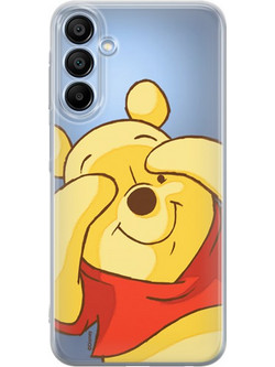 Disney Winnie the Pooh Partial Print Hiding Case Transparent (Samsung Galaxy A15 4G / 5G)