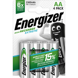 Energizer Accu Recharge Extreme AA 2300mAh 4τμχ