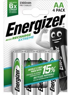 Energizer Accu Recharge Extreme AA 2300mAh 4τμχ