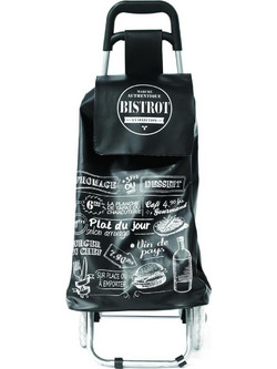 Καρότσι Αγορών Bistro 50L 35,5 x 94,5 x 32,5 cm Μαύρο SH1520-Black Entre Temps