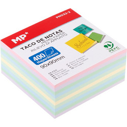 MP χαρτάκια σημειώσεων PN032-2, 90x90mm, 400τμχ, χρωματιστά