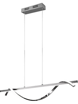 Reality Lighting Isabel Κρεμαστό Φωτιστικό Οροφής Ράγα Μονόφωτο LED με Φυσικό Λευκό Φως Ασημί R32201106