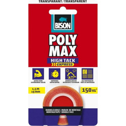 BISON POLYMAX TAPE 1,5x19mm ΔΙΑΦΑΝΗ 7004400