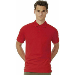 B&C Collection Safran Pocket Ανδρική Μπλούζα Polo Red PU415