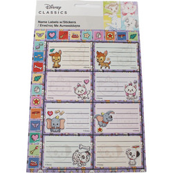 Disney Classics Babies notebook label with sticker, pack of 16