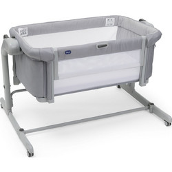 Chicco Next2Me Magic Evo/72 Λίκνο με Στρώμα & Πλαϊνό Άνοιγμα Γκρι