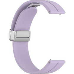 Techsuit Watchband W011 Λουράκι Σιλικόνης Purple (Universal 20mm)