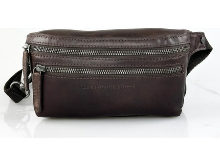 The Chesterfield Brand Τσαντάκι Μέσης Δερμάτινο Σοκολατί C23.102101