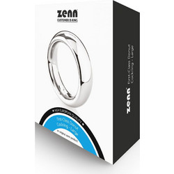 Zenn First-Class Donut Cock Ring Large Δαχτυλίδι Πέους Μεταλλικό 5cm Ασημί