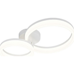 Φωτιστικό Οροφής - Πλαφονιέρα Scope R63601231 SMD 22W 2800lm 3000K 51x33x12cm Coffee RL Lighting