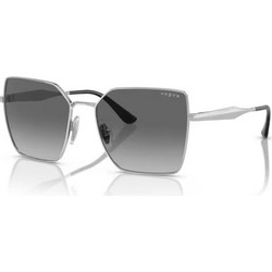 Vogue VO4284S 323/11 Γυναικεία Γυαλιά Ηλίου Πεταλούδα Μεταλλικά Ασημί με Μαύρο Φακό