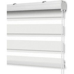 Ρολοκουρτίνα διπλή (zebra) 150x180cm SDS-27566 λευκό